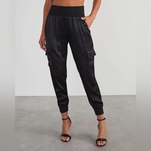 Luxe Look Satin Pocket Jogger | Medium